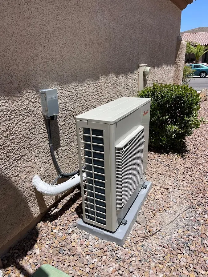 Residential air conditioning condenser unit in Plano